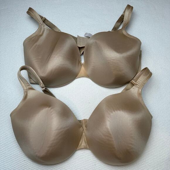 Cacique Smooth Lightly Lined Full Coverage Bra, bundle of 2, Size 44DD - Picture 1 of 11